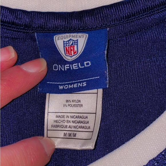 Women’s NFL Chargers Blue and White Short Sleeve jersey - Picture 3 of 5